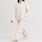 Women’s Bomber Jacket – Relaxed Fit Pocket Jacket with Long Sleeves