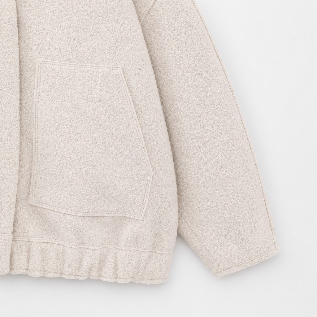Women’s Bomber Jacket – Relaxed Fit Pocket Jacket with Long Sleeves