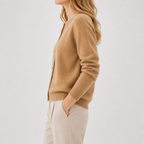 Women’s Cardigan – Plus Size Loose Fit Round Neck Knitted Jumper