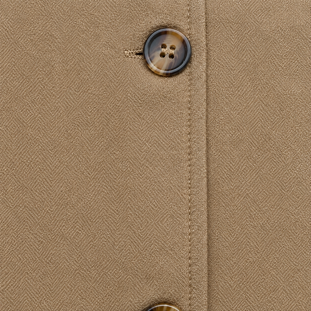 Women’s Short Coat – Retro Lapel Collared Cropped Jacket