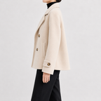 Women’s Short Trench Coat – Handmade Loose Fit Autumn Winter Jacket