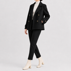 Women’s Short Trench Coat – Handmade Loose Fit Autumn Winter Jacket