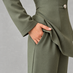 Women’s Suit – Tailored Blazer and Straight Leg Trousers Two-Piece Set