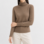 Women’s Thick Knit Jumper – Warm Long Sleeve Knitted Pullover Top