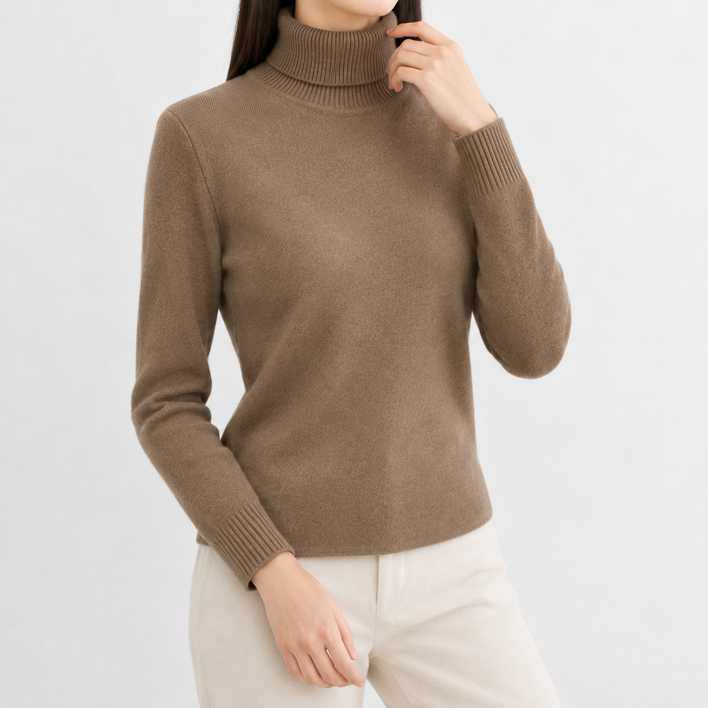 Women’s Thick Knit Jumper – Warm Long Sleeve Knitted Pullover Top
