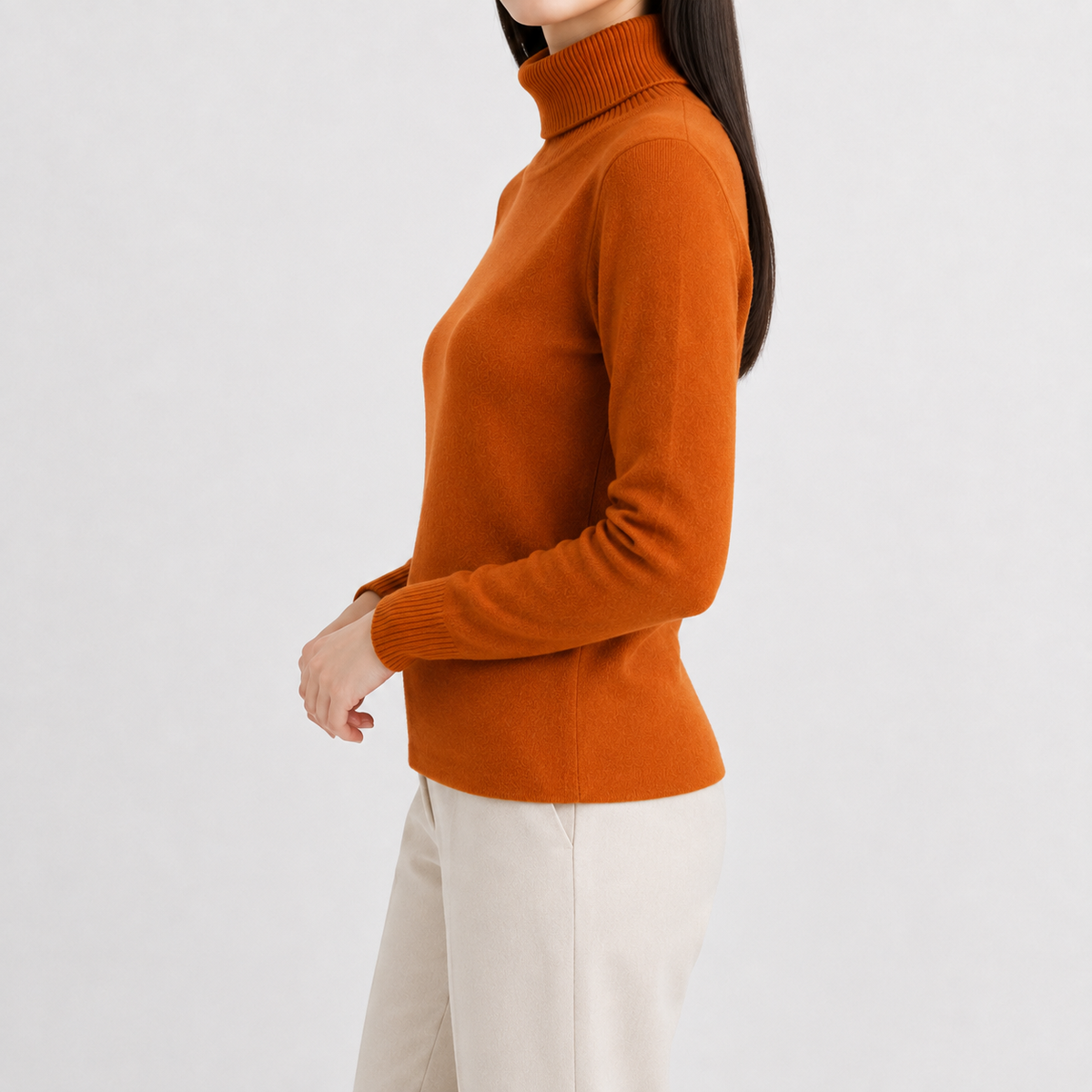 Women’s Thick Knit Jumper – Warm Long Sleeve Knitted Pullover Top
