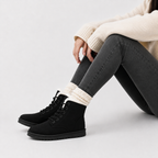 Women’s Snow Boots – Warm Ankle Winter Boots with Fleece Lining