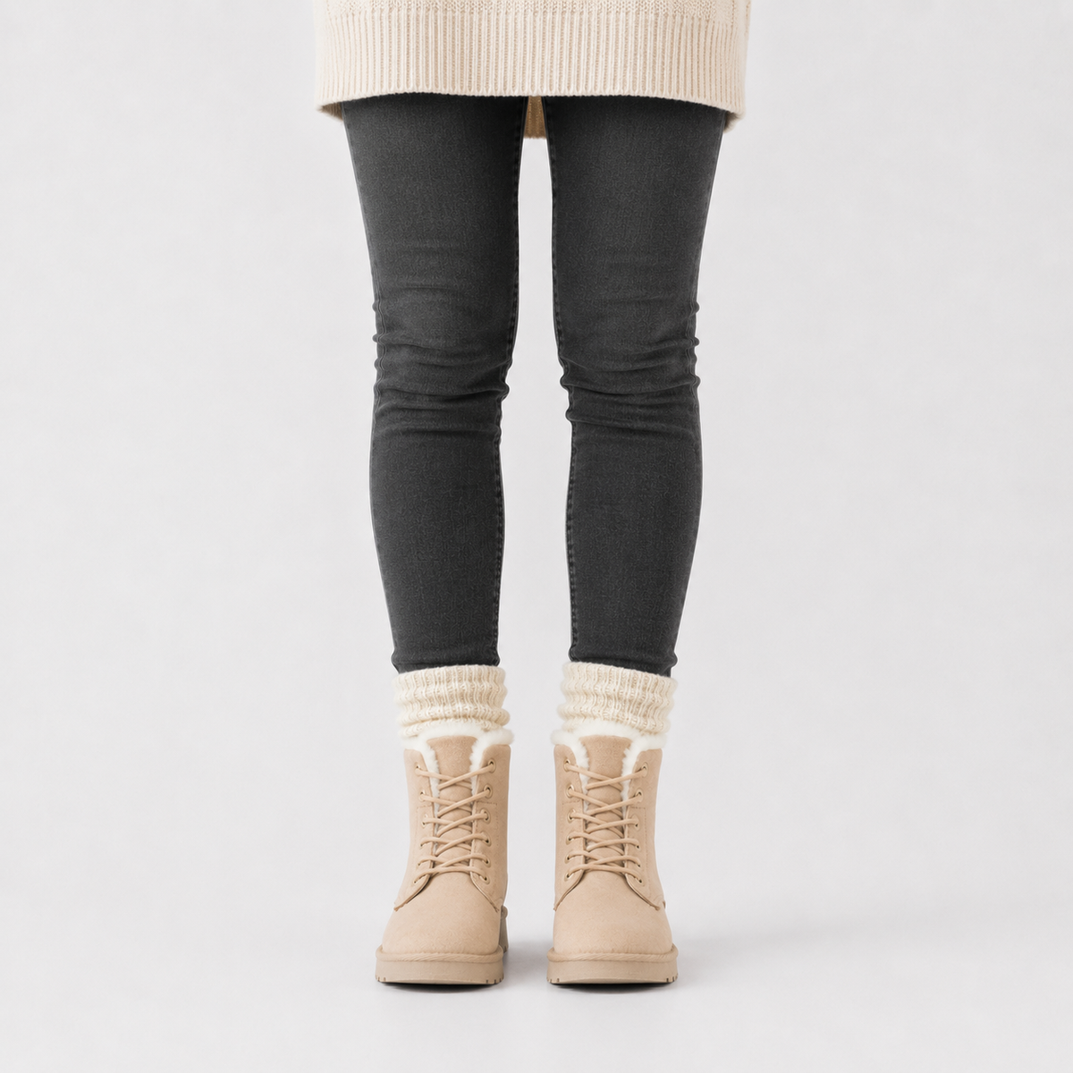 Women’s Snow Boots – Warm Ankle Winter Boots with Fleece Lining