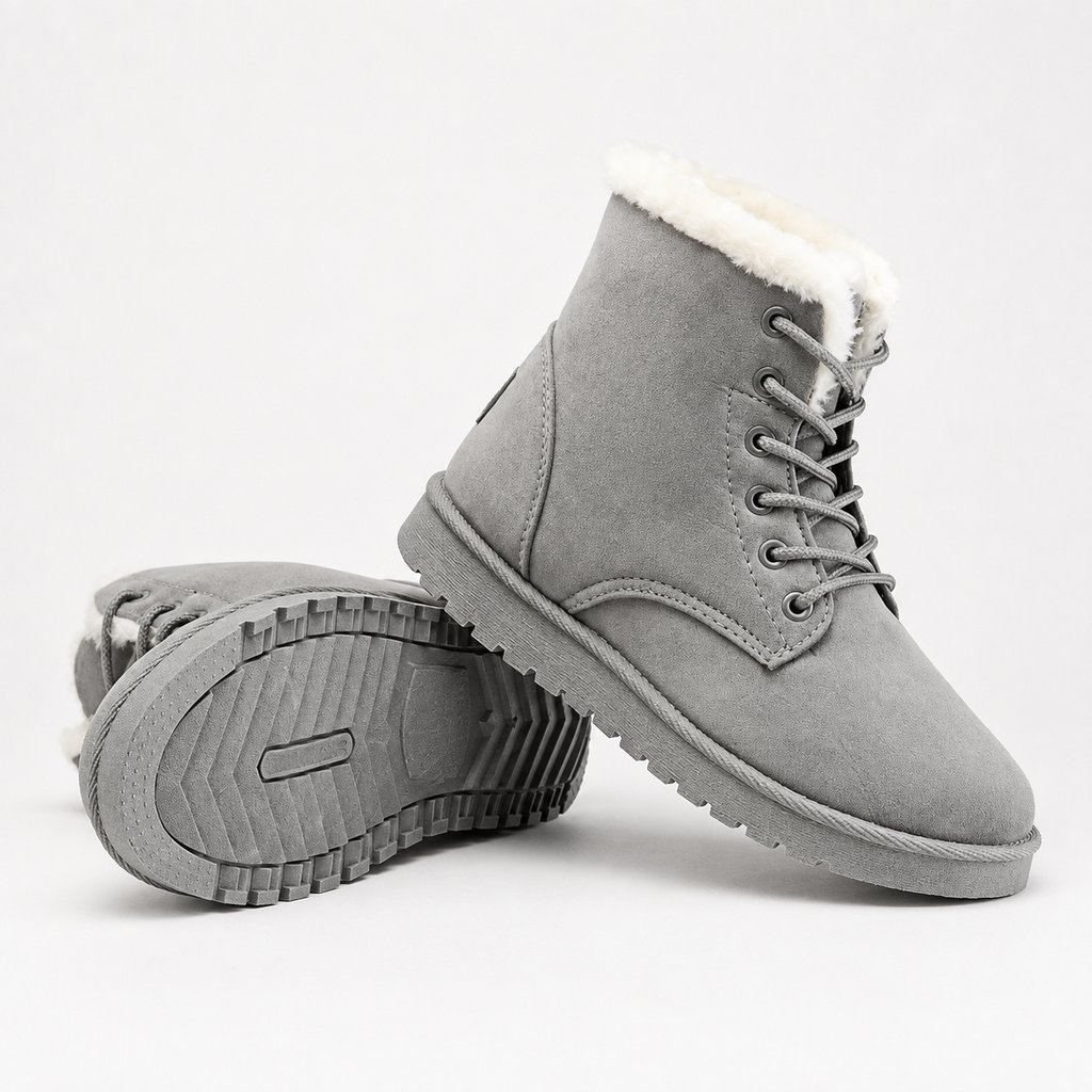 Women’s Snow Boots – Warm Ankle Winter Boots with Fleece Lining