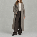 Women’s Wool Coat – Fitted Long Tailored Winter Coat