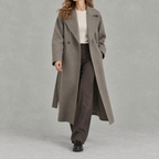 Women’s Wool Coat – Fitted Long Tailored Winter Coat