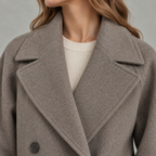 Women’s Wool Coat – Fitted Long Tailored Winter Coat