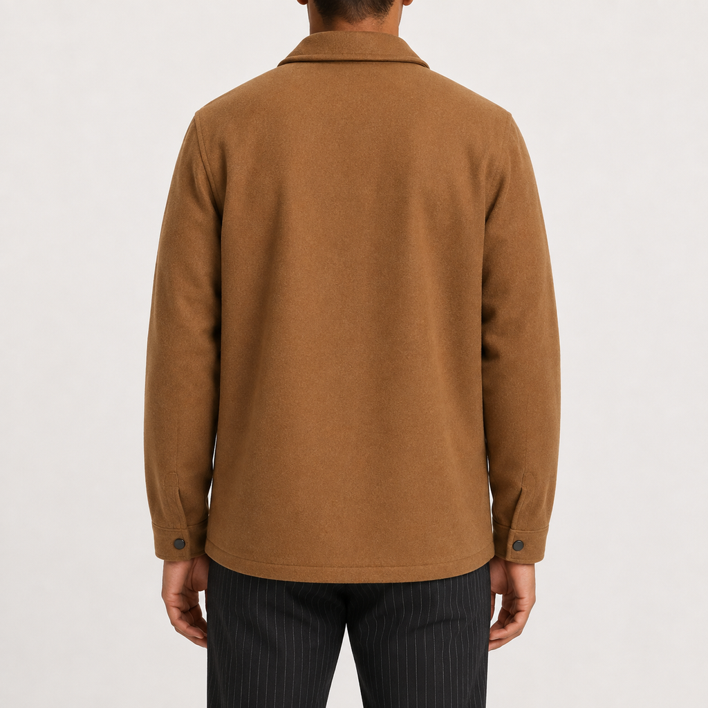 Men’s Shacket – Button Front Overshirt Jacket with Flap Pockets
