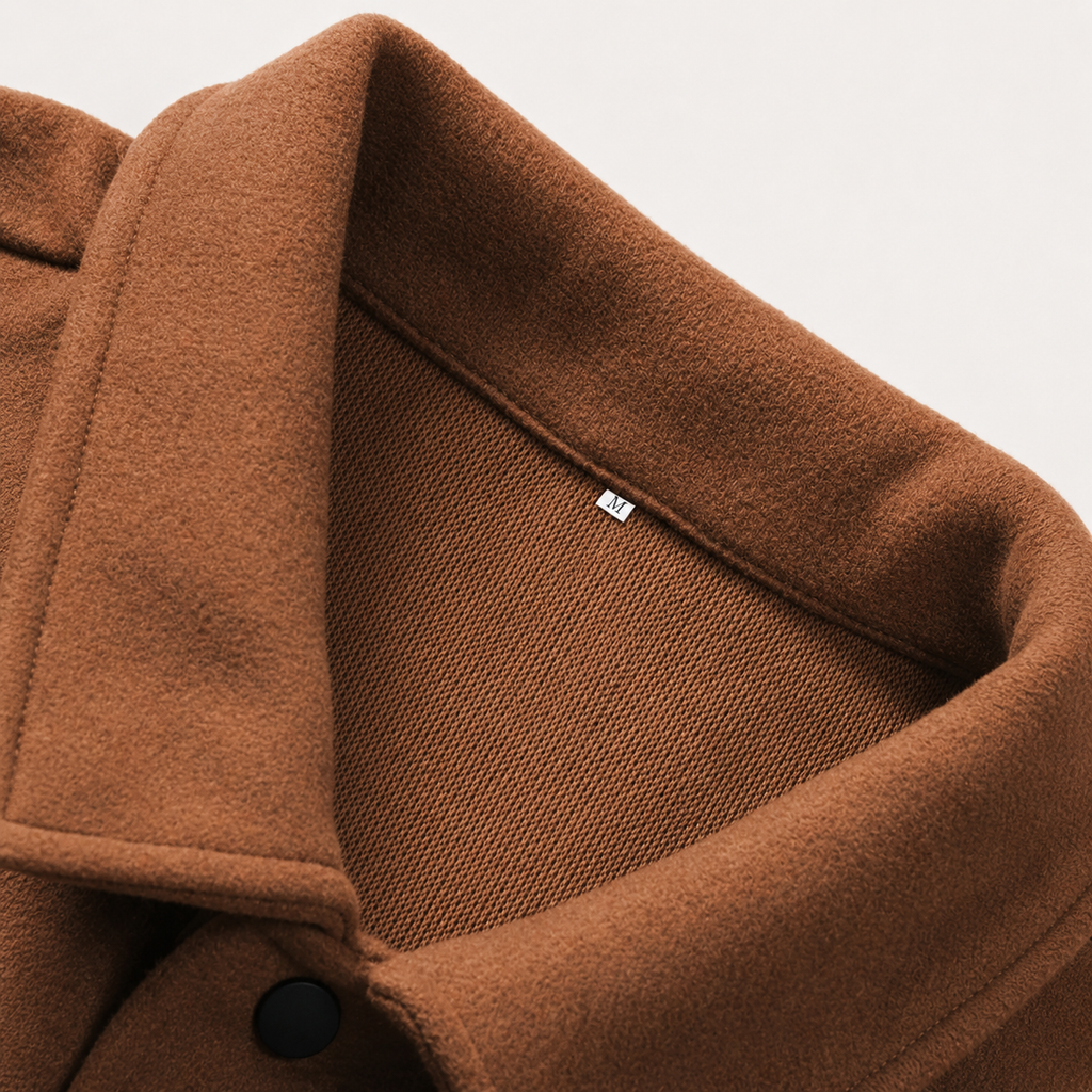 Men’s Shacket – Button Front Overshirt Jacket with Flap Pockets