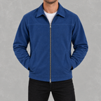 Men’s Casual Zip Jacket – Long Sleeve Collared Smart Casual Outerwear