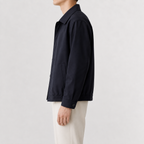 Men’s Overcoat – Relaxed Fit Cropped Casual Jacket for Autumn