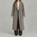 Women’s Wool Coat – Fitted Long Tailored Winter Coat