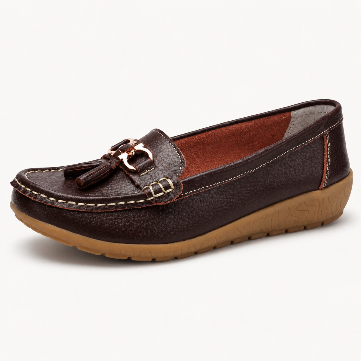 Women’s Wedge Loafers – Slip-On Soft Sole Casual Shoes