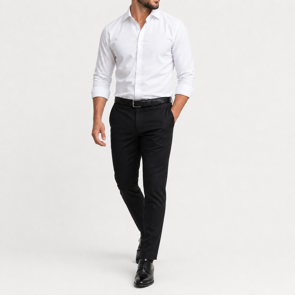 Men's Slim Fit Long Sleeve Classic Shirt