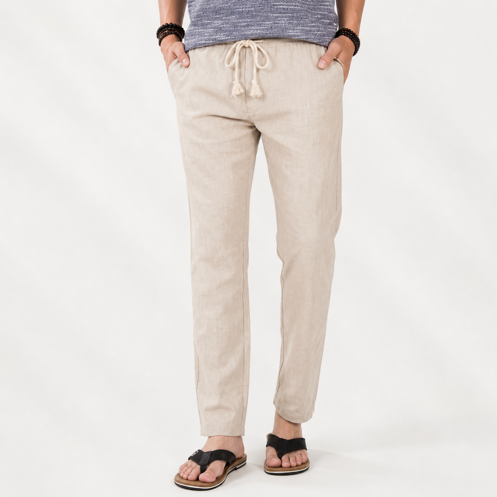Men's Slim Linen Summer Trousers