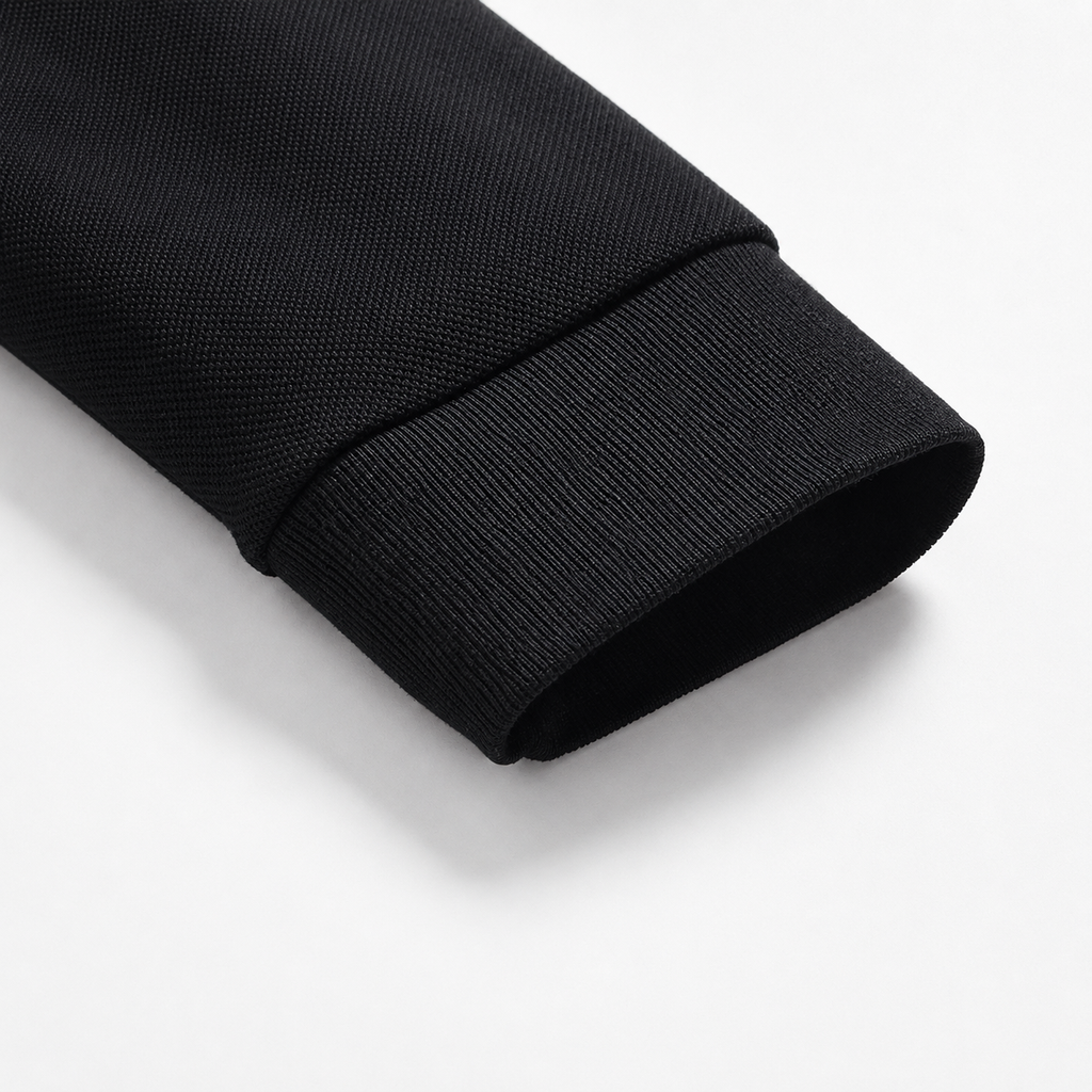Men’s Polo Shirt – Classic Long Sleeve Lapel Collar Smart Casual Top