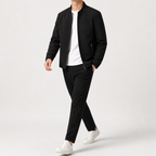 Men’s Casual Jacket – Relaxed Fit Stand Collar Lightweight Jacket