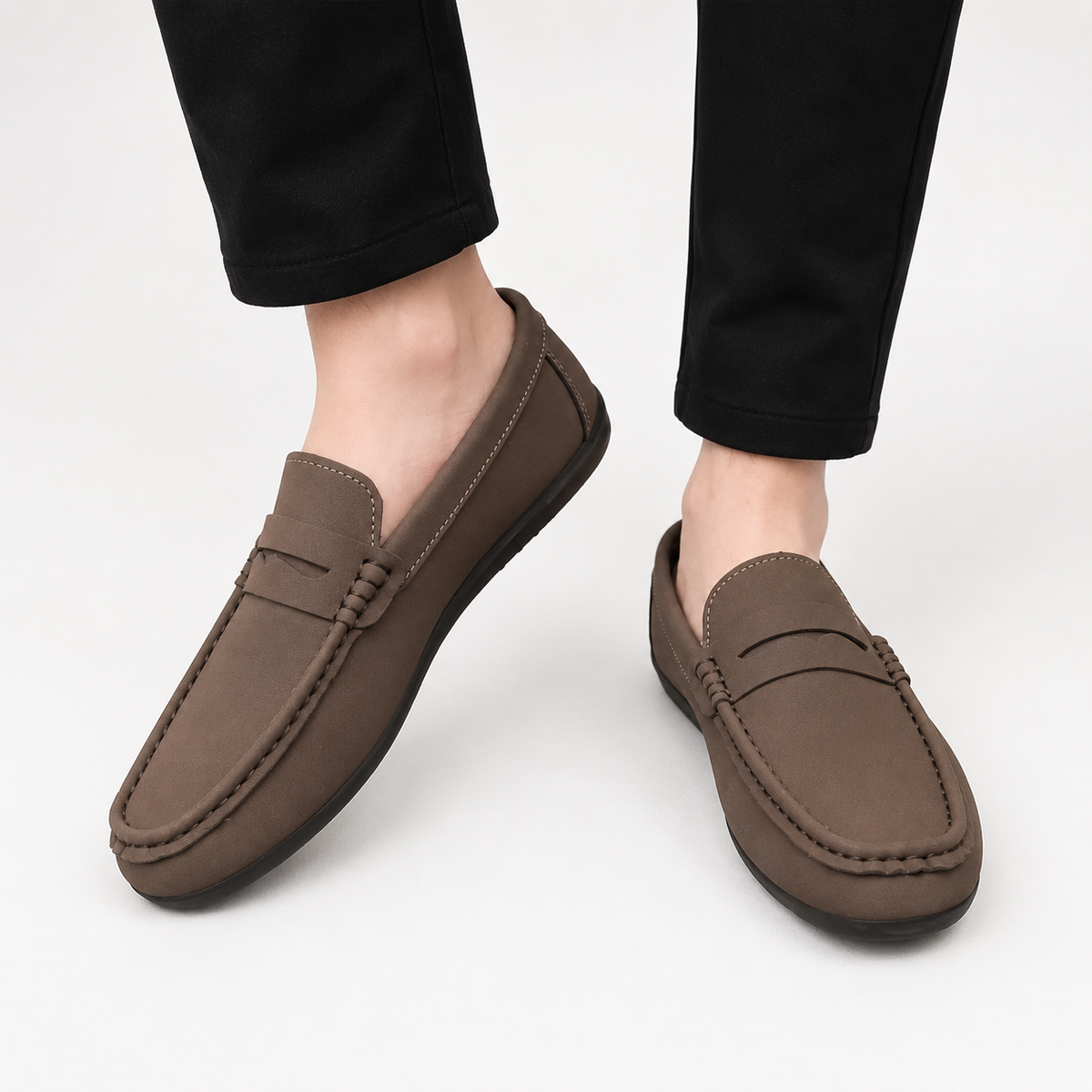 Men’s Leather Loafers – Classic Slip-On Soft Leather Casual Shoes