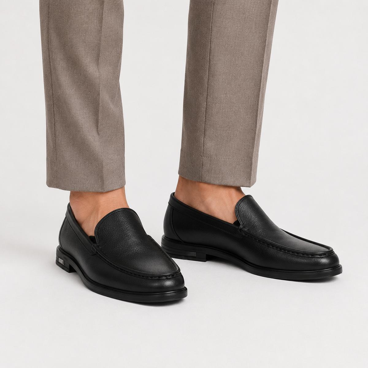 Men’s Leather Loafers – Premium Slip-On Cowhide Casual Shoes
