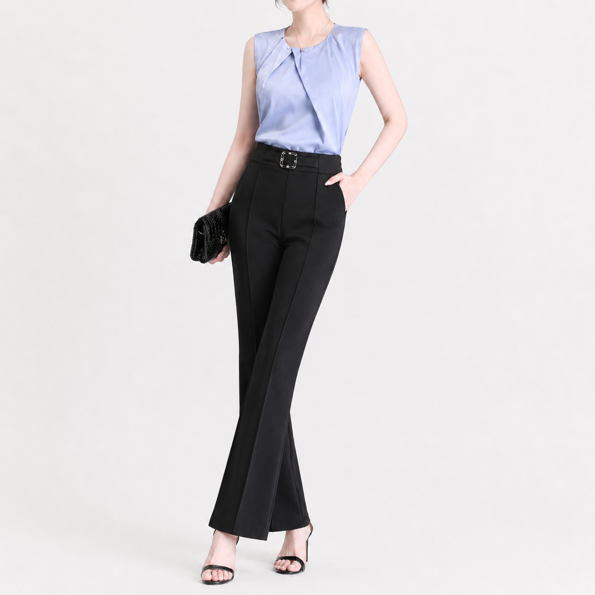 Women’s Tailored Trousers – Flared Suit Trousers for Smart Casual Wear