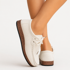 Women’s Wallabee Loafers – Slip-On Suede Casual Shoes with Moc Toe Design