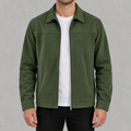 Men’s Casual Zip Jacket – Long Sleeve Collared Smart Casual Outerwear