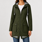 Women’s Raincoat – Outdoor Hooded Waterproof Mountaineering Jacket