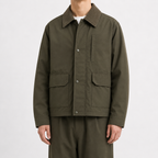 Men’s Cardigan – British Style Short Knitted Jacket with Button Front