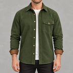 Men’s Casual Shacket – Long Sleeve Relaxed Fit Shacket