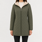 Women’s Quilted Jacket – Diamond Quilted Lightweight Padded Coat
