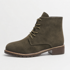 Women’s Ankle Boots – Round Toe Lace-Up Martin Boots