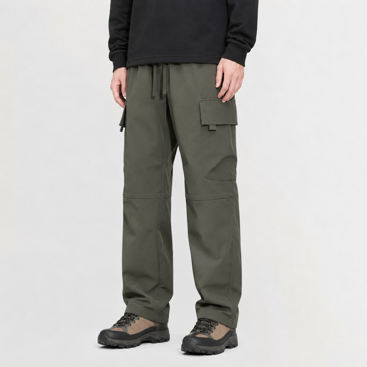 Men’s Cargo Trousers – Relaxed Fit Straight Leg Casual Trousers