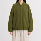 Women’s Bomber Jacket – Relaxed Fit Pocket Jacket with Long Sleeves