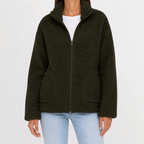 Women’s Fleece Jacket – Plush Warm Long Sleeve Casual Coat