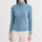 Women’s Thick Knit Jumper – Warm Long Sleeve Knitted Pullover Top