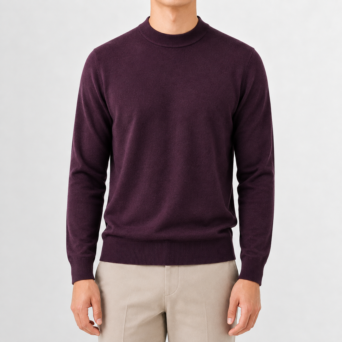 Men’s Knitted Jumper – Thickened Multi-Colour Casual Pullover