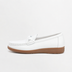 Women’s Loafers – Lightweight Slip-On Casual Shoes with Moc Toe Design