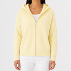 Women’s Knitted Hoodie – Full Zip Hooded Cardigan Jumper