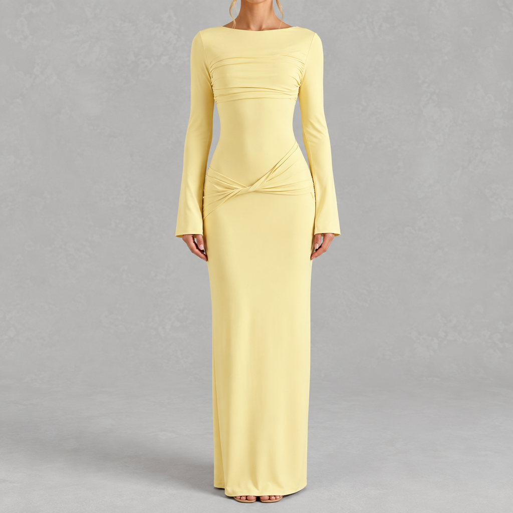 Women’s Fitted Dress – Slim Fit Elegant Figure-Hugging Dress