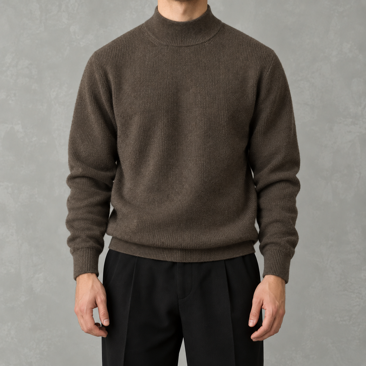 Men’s Knitted Jumper – Warm Long Sleeve Pullover for Layering