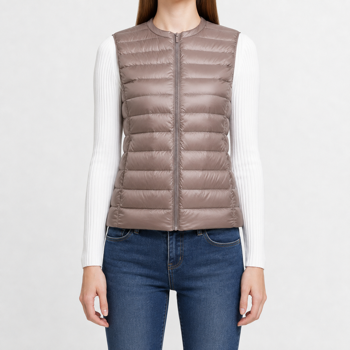 Women’s Quilted Gilet – Lightweight Slim Fit Sleeveless Padded Waistcoat