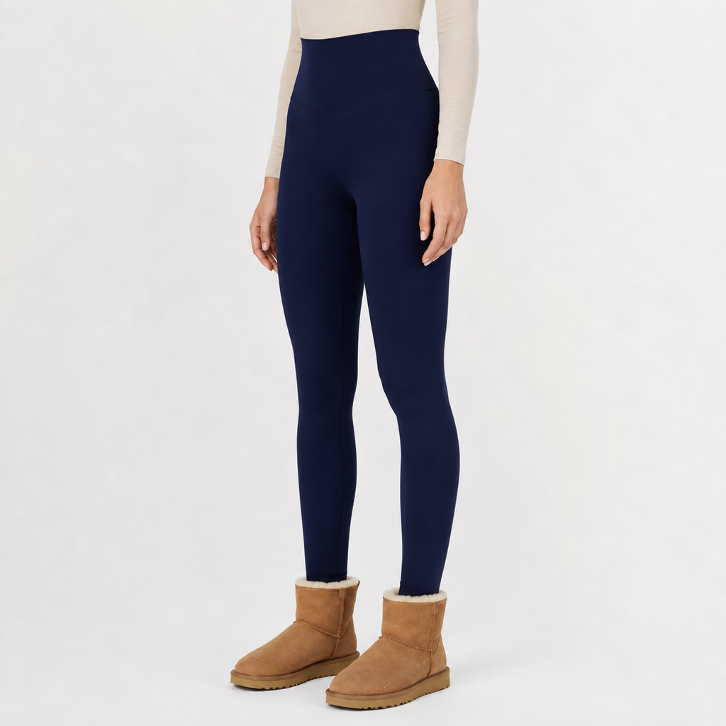 Women’s Thermal Leggings – High Waist Velvet Lined Cropped Leggings