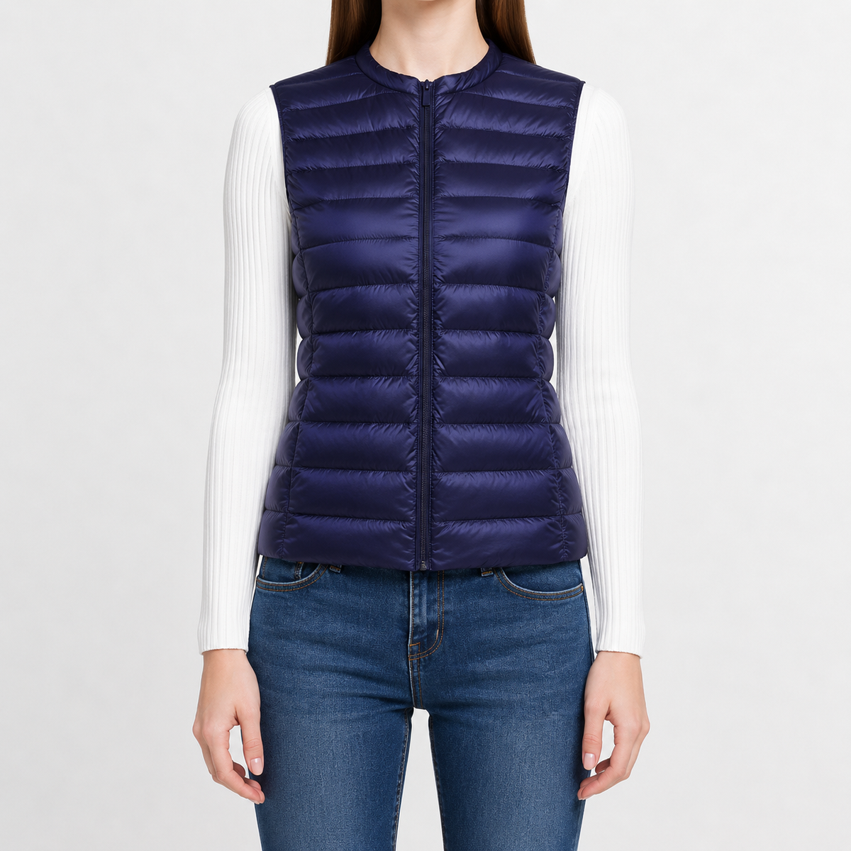 Women’s Quilted Gilet – Lightweight Slim Fit Sleeveless Padded Waistcoat