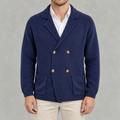 Men’s Cardigan – Slim Fit Double Breasted Lapel Knit Jumper