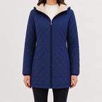 Women’s Quilted Jacket – Diamond Quilted Lightweight Padded Coat